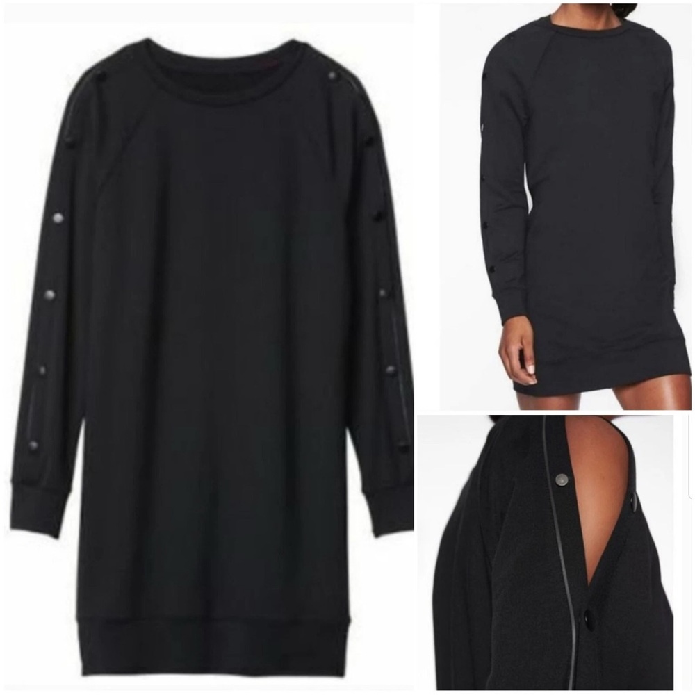 Athleta Snappy Sweatshirt Oversized Dress Size XL